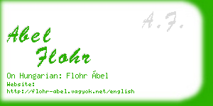abel flohr business card